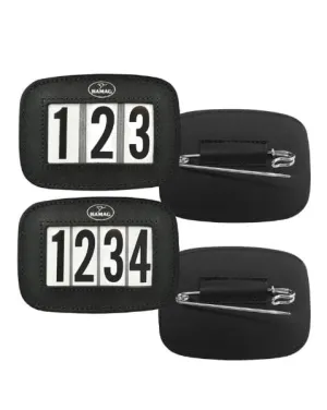 Hamag Leather Saddle Blanket Number Holder