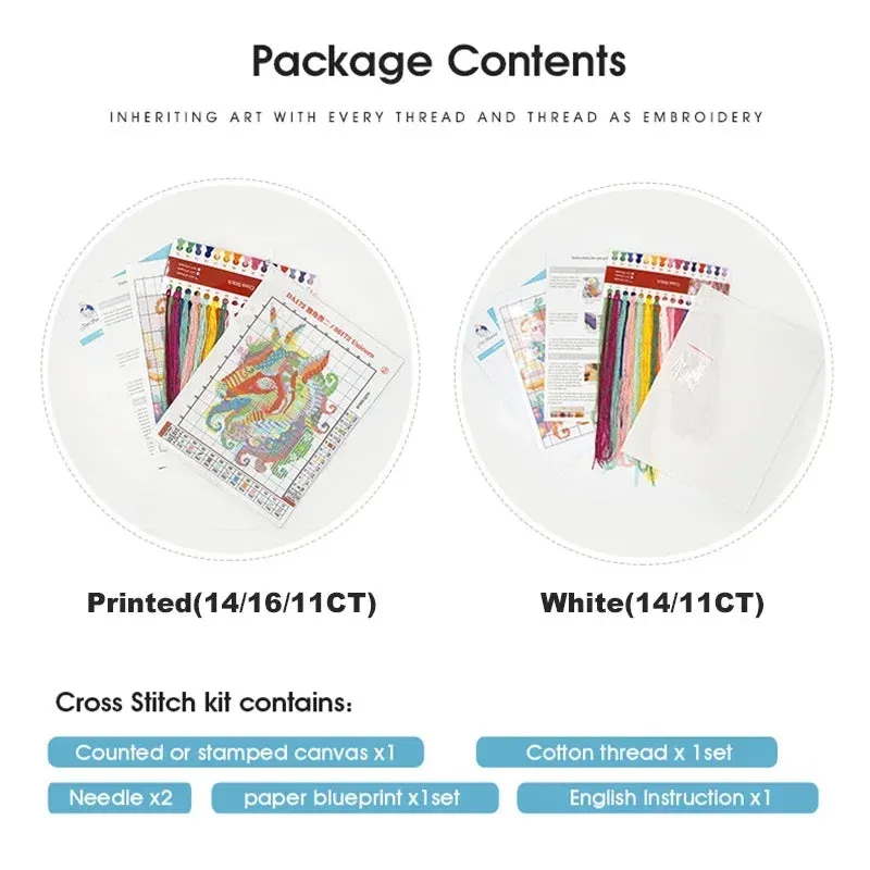 Hand in Hand Stamped Cross Stitch Kits For Beginners