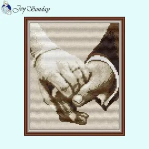 Hand in Hand Stamped Cross Stitch Kits For Beginners