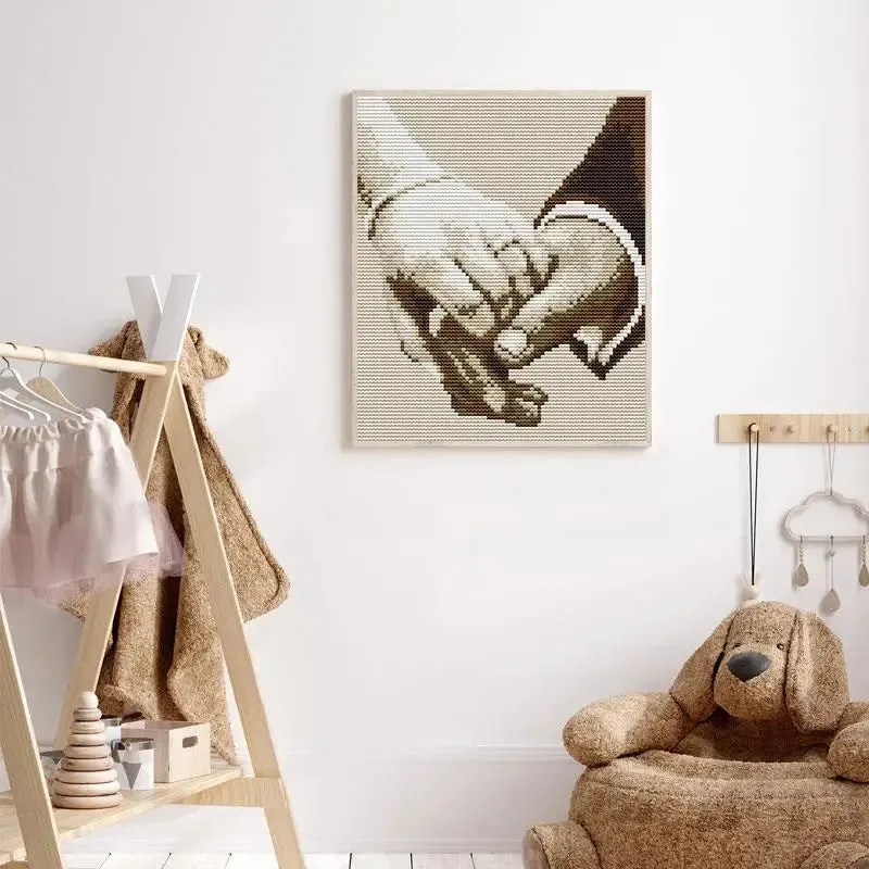 Hand in Hand Stamped Cross Stitch Kits For Beginners