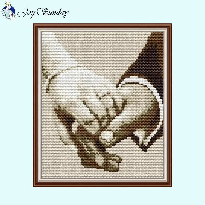 Hand in Hand Stamped Cross Stitch Kits For Beginners