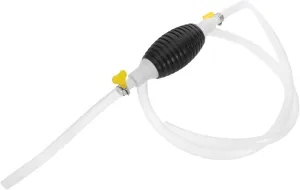 Hand Operated Siphon Pump Gas Oil Transfer Siphon Hose Pump for Gasoline No Battery Required Compact Versatile