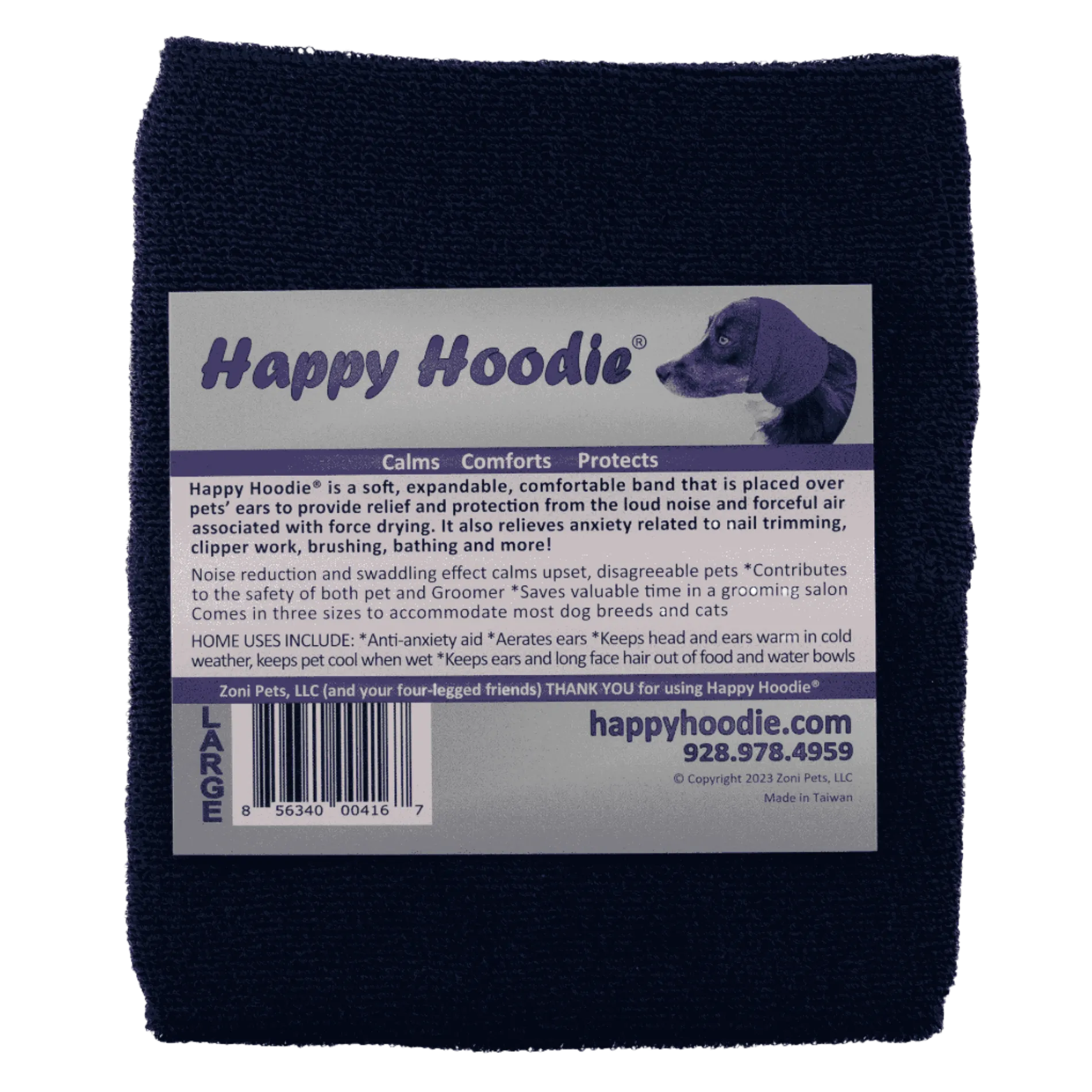 Happy Hoodie Medium/Large Blue