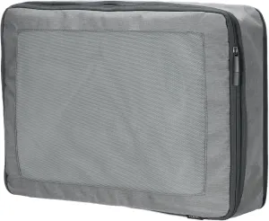 HARFINGTON Compression Packing Cube for Suitcases 45x34x13cm Lightweight Luggage Organizers Bag Travel Essentials Compression Bags for Carry on Suitcases, Grey
