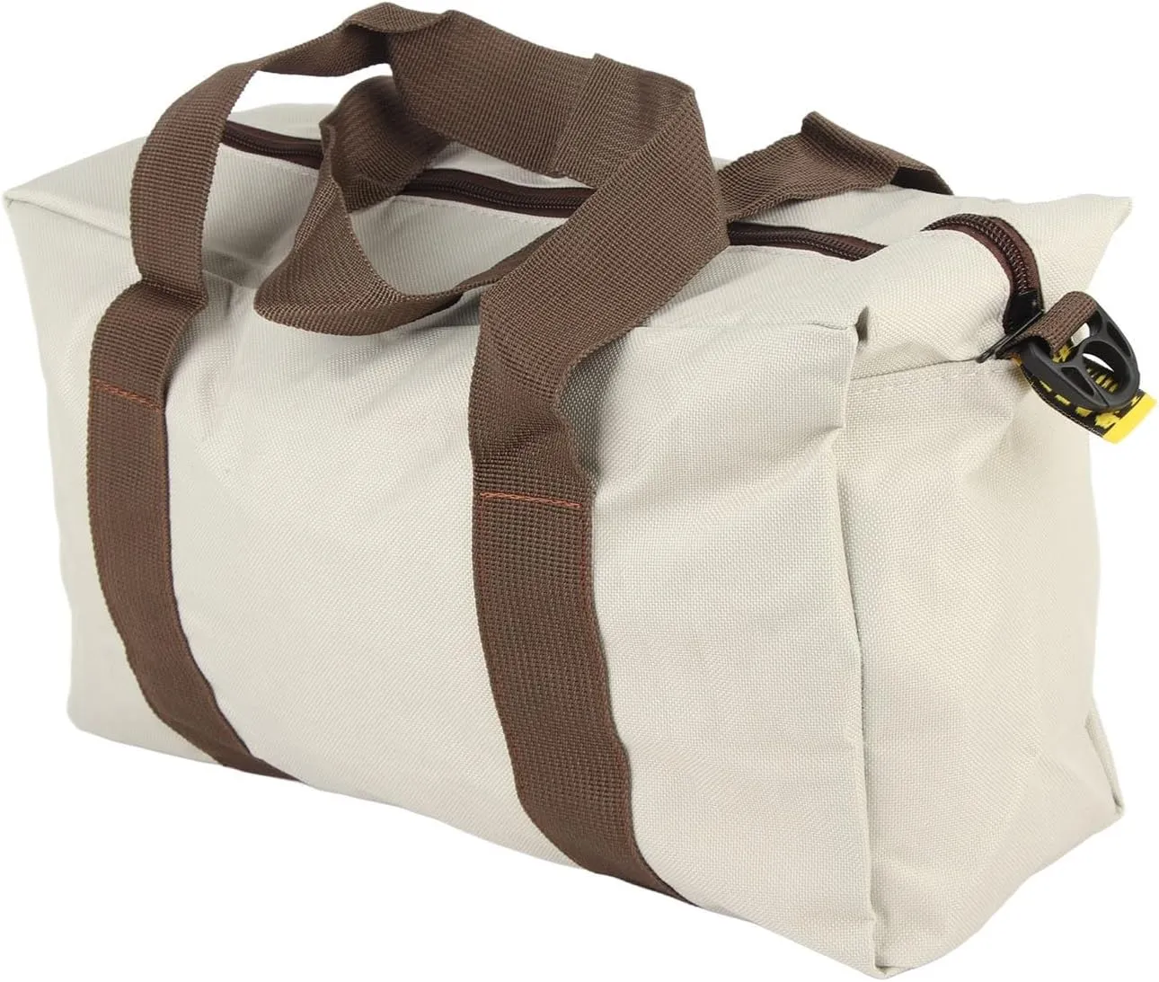 Heavy Canvas Wide Mouth Tool Bag Scratch High Bearing Capacity Handbag for Automatic Repair Woodworking Technicians Gray (40.6cm / 16in)