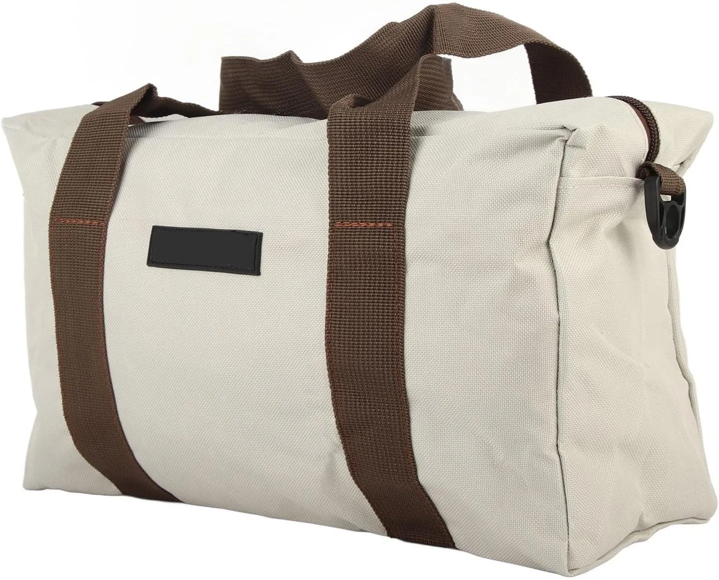 Heavy Canvas Wide Mouth Tool Bag Scratch High Bearing Capacity Handbag for Automatic Repair Woodworking Technicians Gray (40.6cm / 16in)