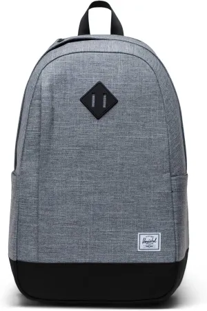Herschel Seymour Backpack - Work Backpacks, 15/16" Laptop Backpack, Padded Shoulder Straps, 26L, Raven Crosshatch