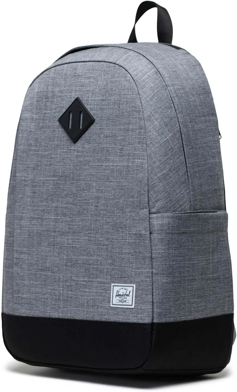 Herschel Seymour Backpack - Work Backpacks, 15/16" Laptop Backpack, Padded Shoulder Straps, 26L, Raven Crosshatch