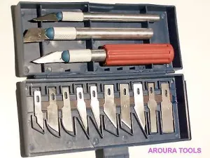 HOBBY OR CRAFT KNIFE KIT 13pcs - NEW