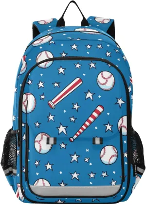 Hockey Stick Baseball Basketball Backpack for Boys Girls Elementary School Bag Kids Bookbag Travel Rucksack With Reflective Stripes Children's backpack