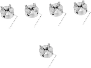 Homoyoyo 5pcs Diy Clamp Supply Lathe Chuck 4 Jaw Chuck Precision Machining Key for Mini Lathe