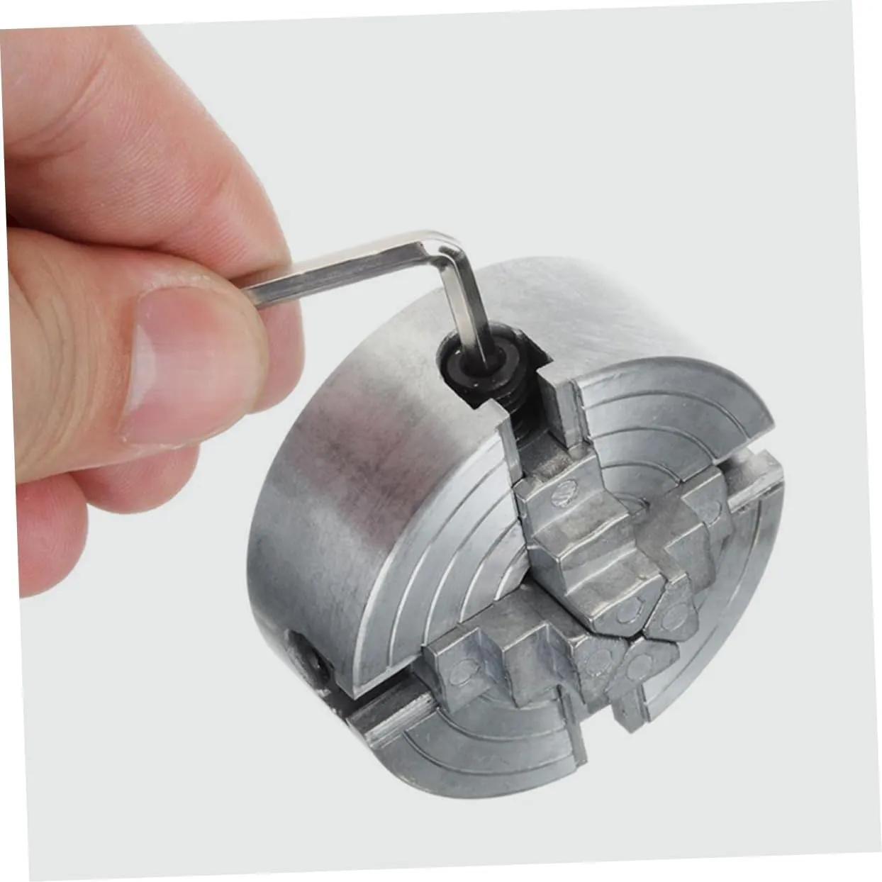 Homoyoyo 5pcs Diy Clamp Supply Lathe Chuck 4 Jaw Chuck Precision Machining Key for Mini Lathe