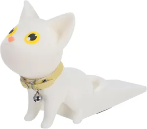 Homoyoyo Decorative Cat Door Stopper Finger Protector Soft and Wedge Base Random Color for Preventing Slamming and Floor Scratches Various Door Random Color