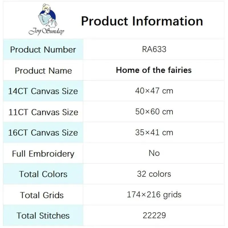 House of Fairies - Cross Stitch Kits For Adults