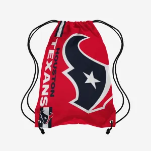 Houston Texans Red Alternate Color Big Logo Drawstring Backpack