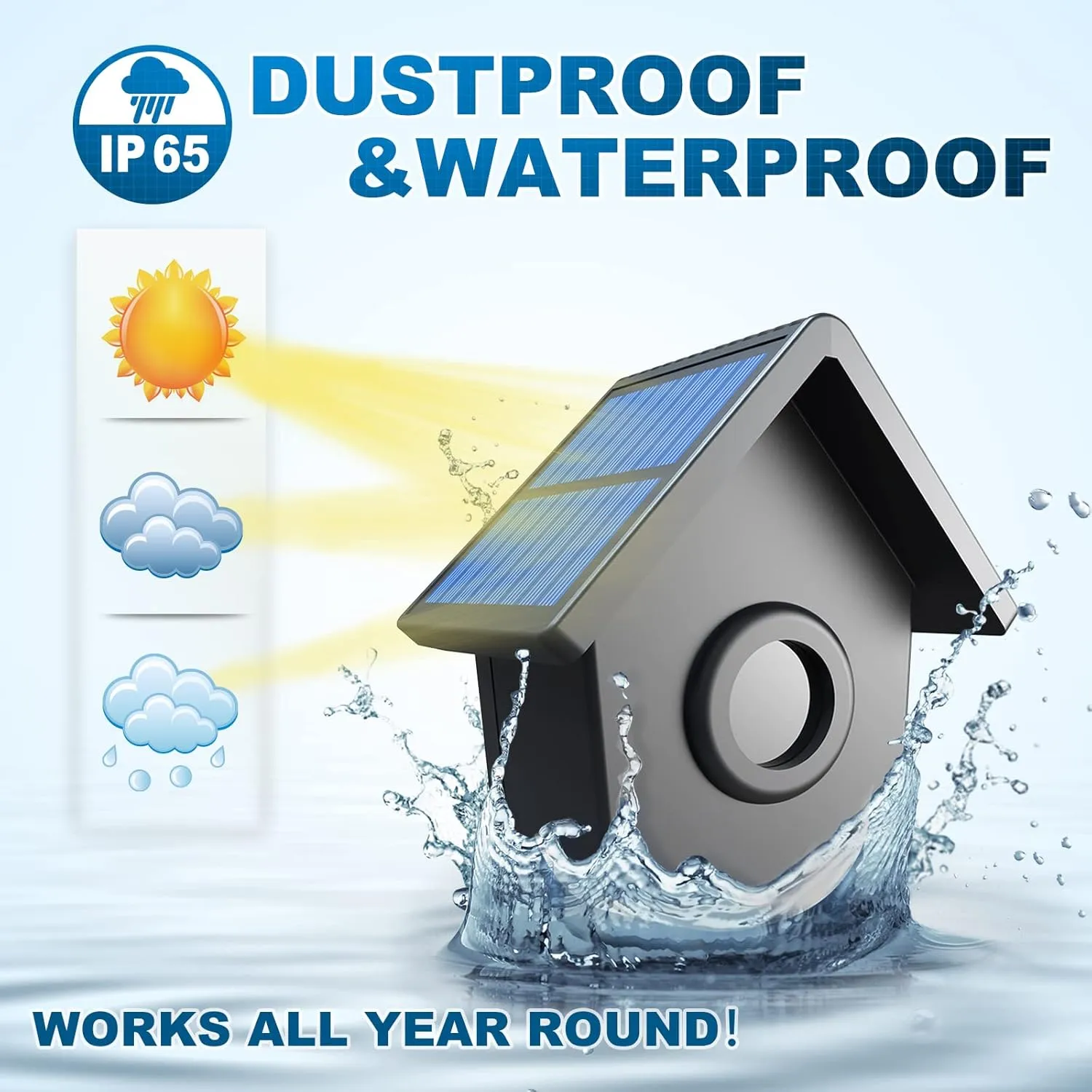 HTZSAFE 1/2 Mile Long Range Solar Driveway Alarm - Outdoor Weatherproof Wireless Motion Sensor&Detector- Portable Receiver Has Long Last Backup Battery - DIY Security System- 1 Receiver   4 Sensors