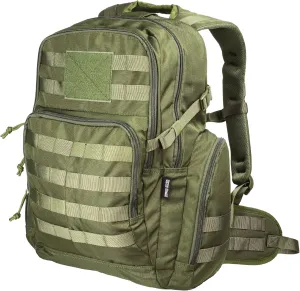Huntex 40L Tactical Backpack for Men & Women in Ranger Green - Military Style for Hunting - Hiking Backpack & Travel Combat Backpack - Outdoor Tactical Backpacks & Sport Mochila Tactica