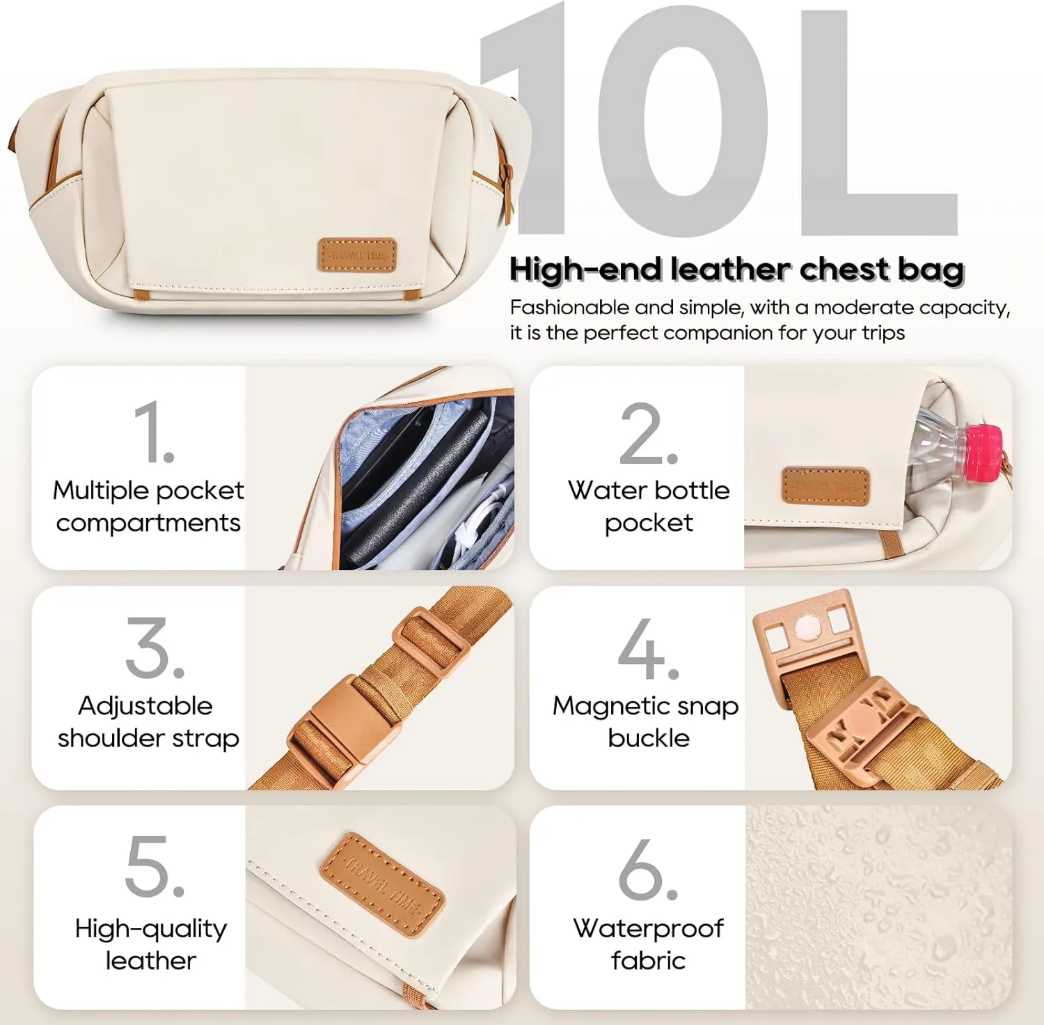 imiomo Carry on Luggage 22x14x9 Airline Approved with Satchel Bag, Hardside 20 Inch Carry-on Suitcases with Spinner Wheels and TSA Lock, White