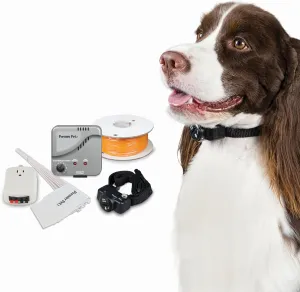 In-Ground Fence System – Customizable Pet Fence for Small and Large Dogs, Coverage Up to 1/3 Acre & Expandable up to 5 Acres, Waterproof Adjustable Collar, Replaceable Battery
