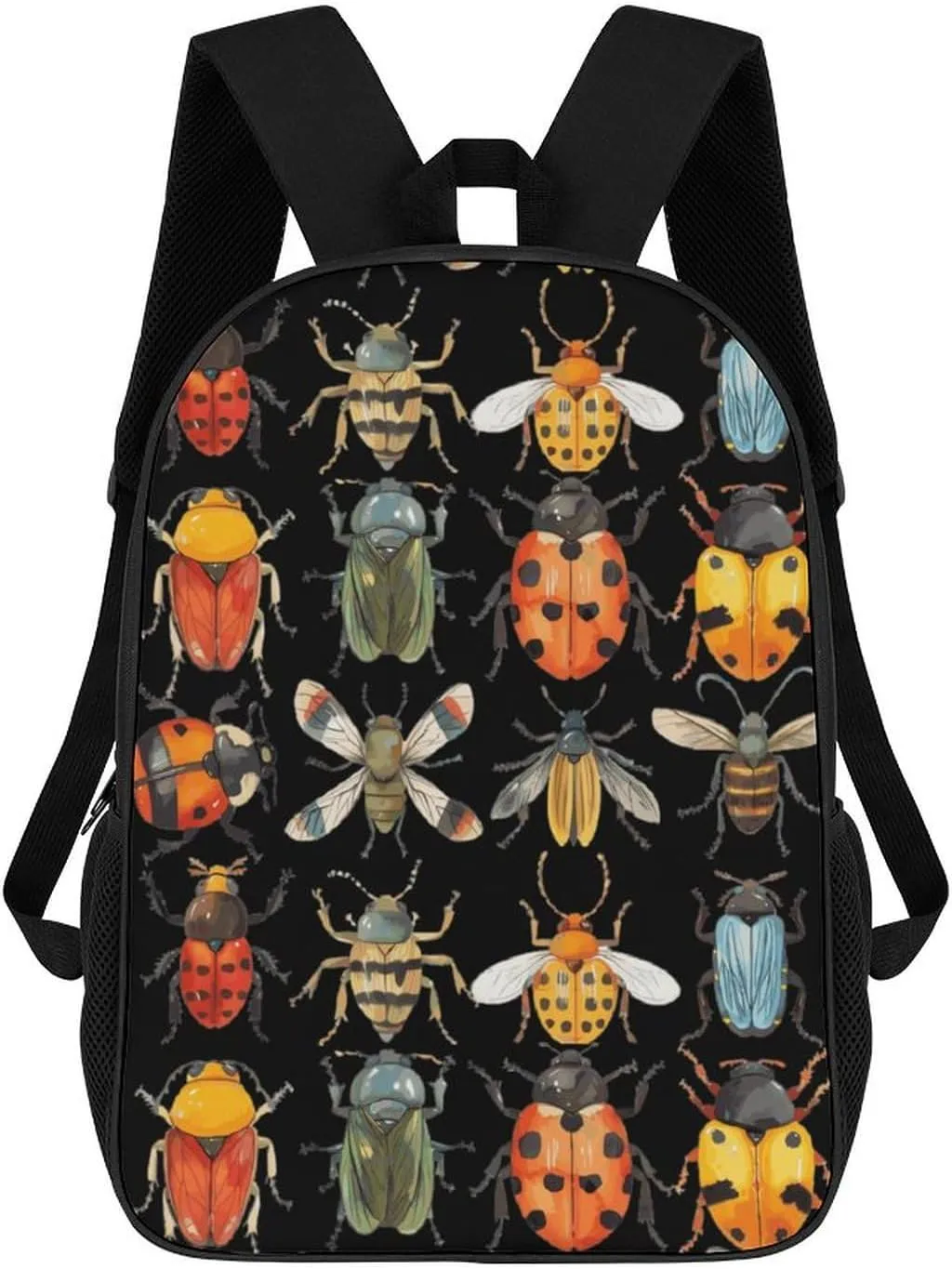 Insects Animals Classic 17 Inch Backpack Travel Daypack Casual Shoulder Bag with Adjustable Strap for Men And Women