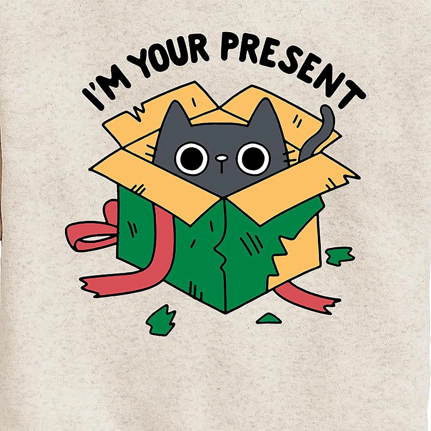 Instant Message - Cat Present - Toddler & Youth Crewneck Fleece Sweatshirt