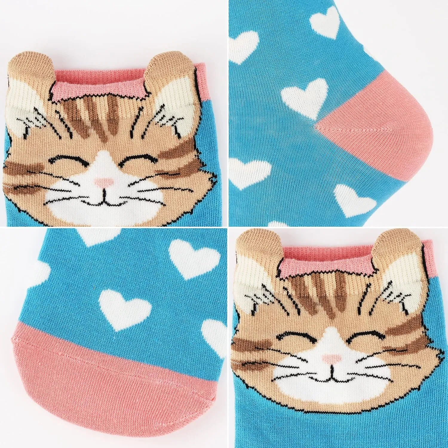 Jeasona Women's Cat Socks Cat Gifts Cute Animal Socks Dog Owl Gifts for Women