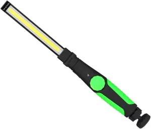 jojofuny Multifunctional Cob LED Rechargeable Rotatable Flashlight for Mechanics Emergency Repairs Camping More Compact Design with Magnet for Easy Use Green