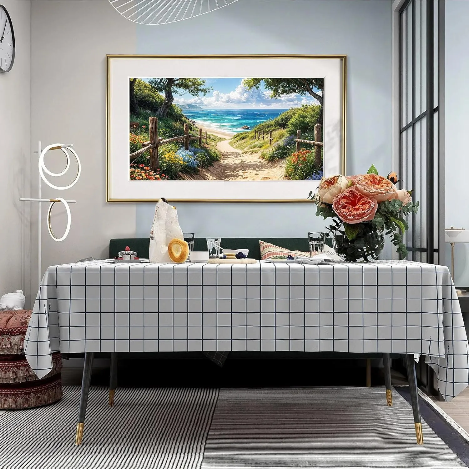 JOOZ Large Diamond Art Kits for Adults - 5D Landscape Beach Diamond Painting Kits for Adults, DIY Full Drill Beach Diamond Art Painting Kits, Gem Art Kits for Home Wall Decor 27.5x15.7 Inch