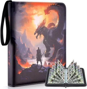 JoyHood Card Binder for MTG/YGO/PTCG Cards, Holds 900 Cards, Trading Card Holder with Sleeves, Game Collection Card Album, Gifts for Boys/Girls