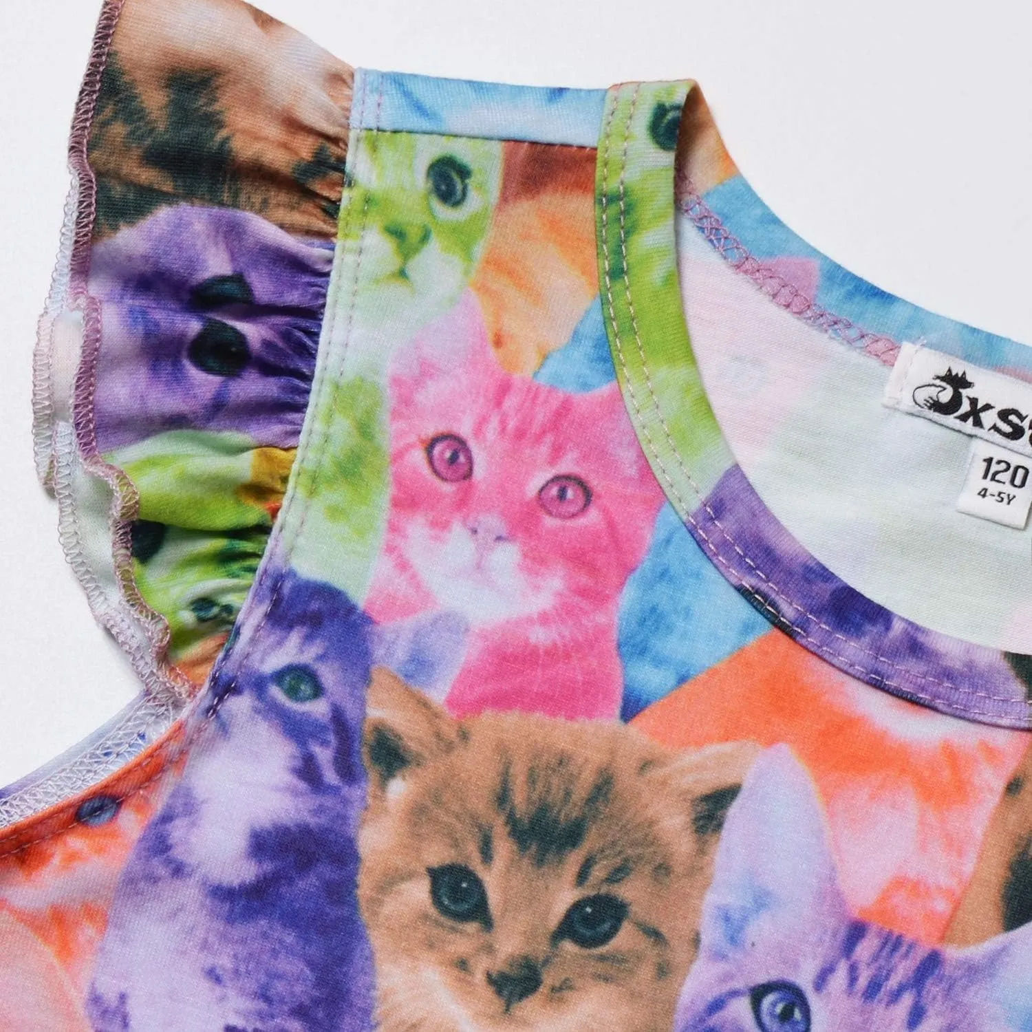 Jxstar Matching Girls&Doll Nightgowns Pajamas Princess Sleepwear Flutter Sleeve Night Dresses