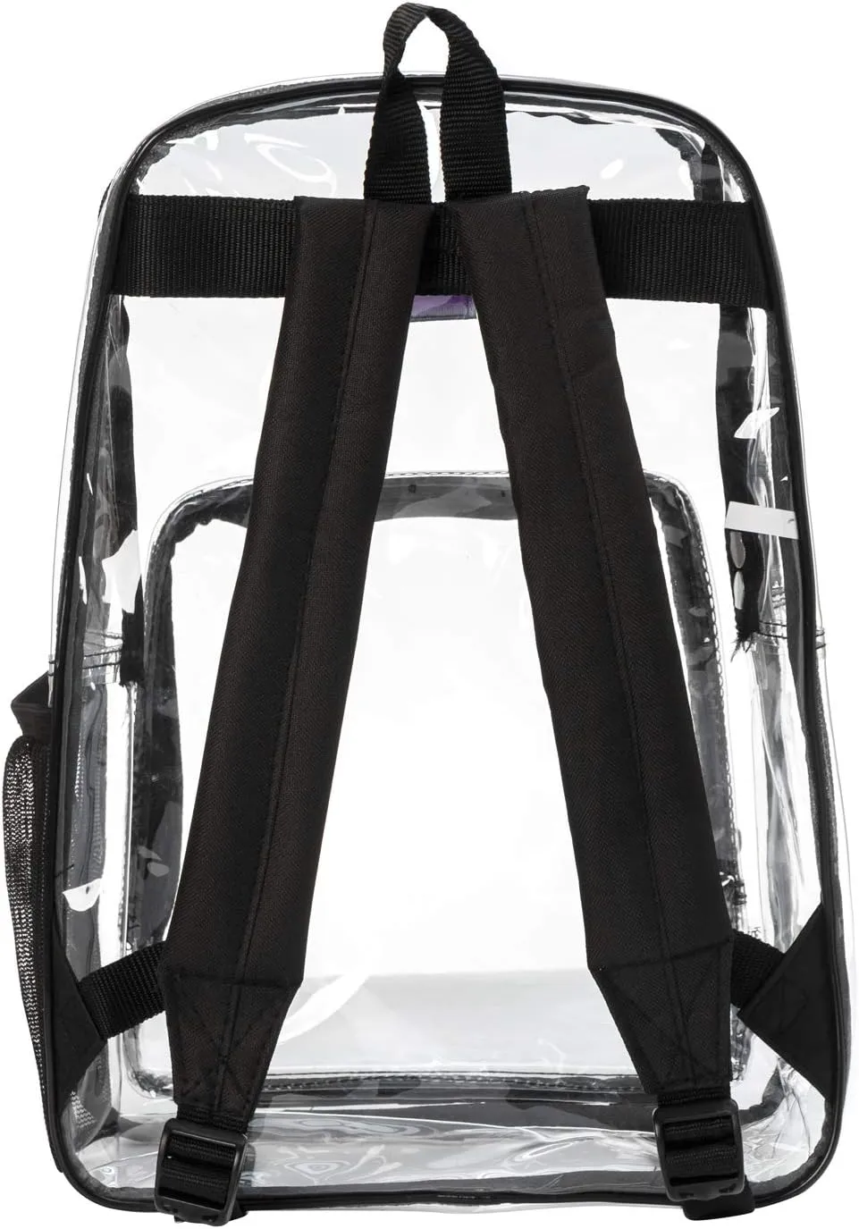 K-Cliffs Large Transparent Backpack Clear Heavy Duty School Bag Durable Student Bookbag See Through Vinyl Daypack Workbag
