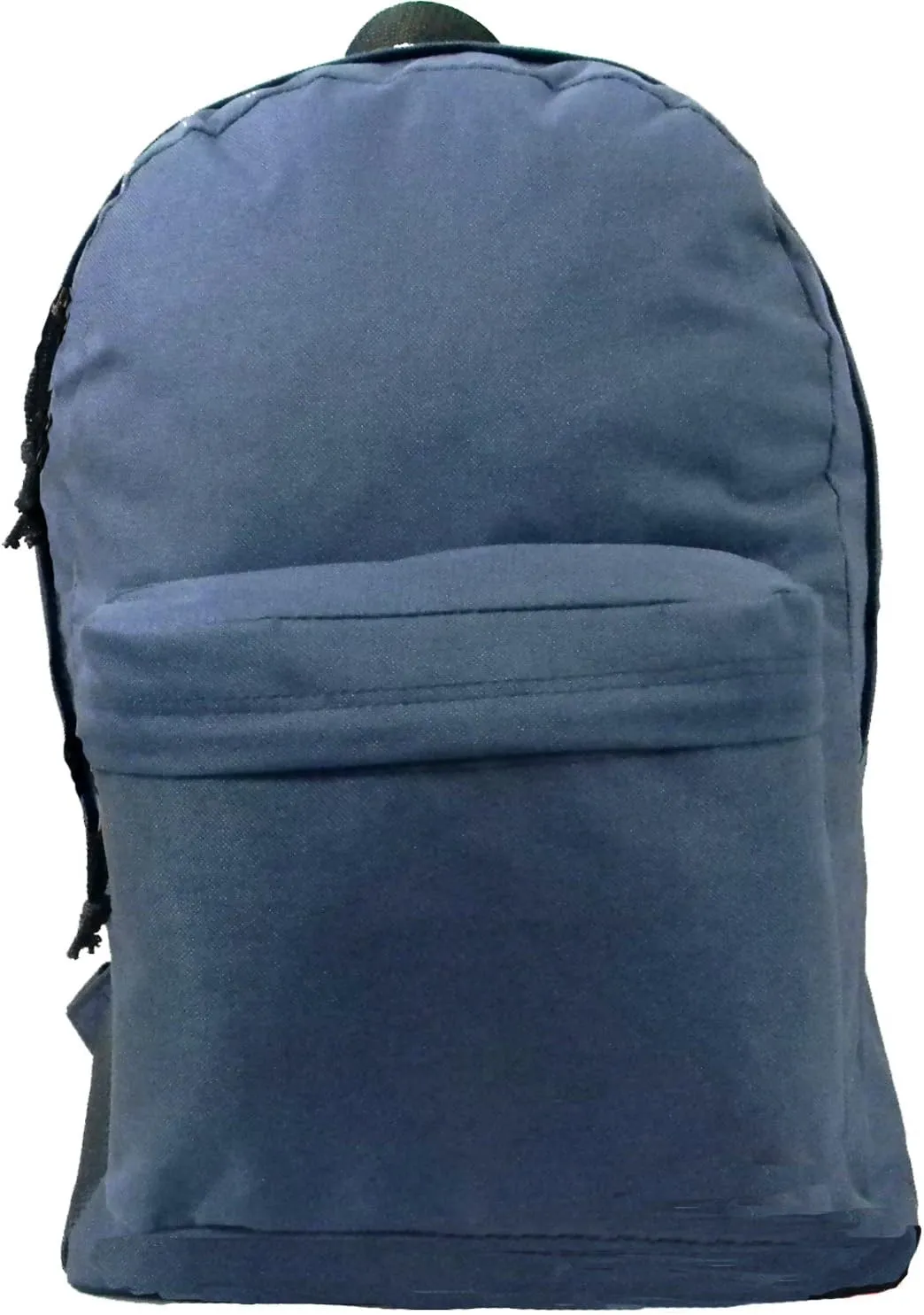 K-Cliffs Wholesale Classic Backpack 18 inch Basic Bookbag Padded Back Bulk Case Lot of 30pcs Simple Schoolbag Navy