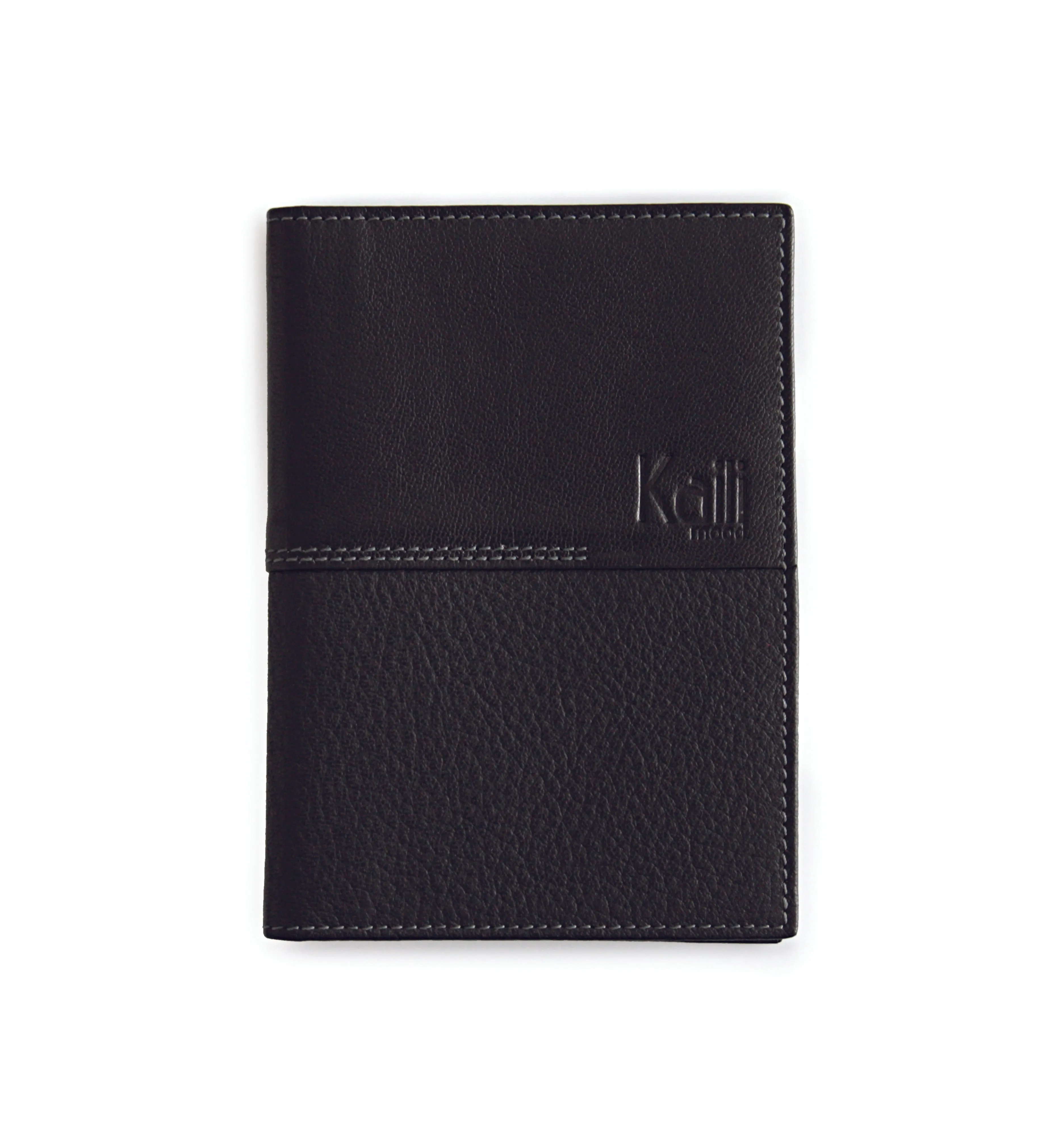 Kaili Leather Document Passport Holder Black