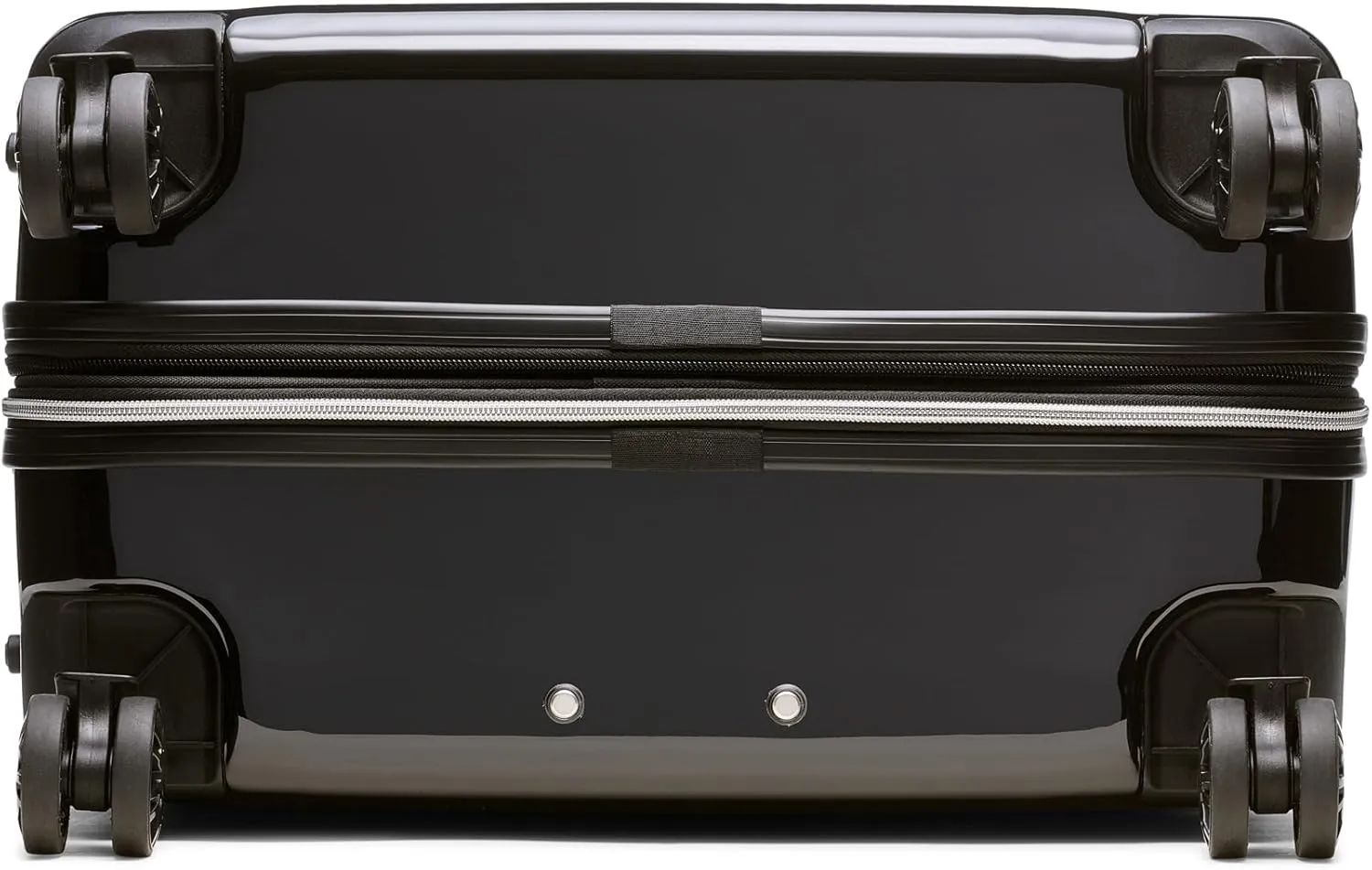 Karl Lagerfeld Paris Up in Paris Upright Hardside Suitcase, Black, Large