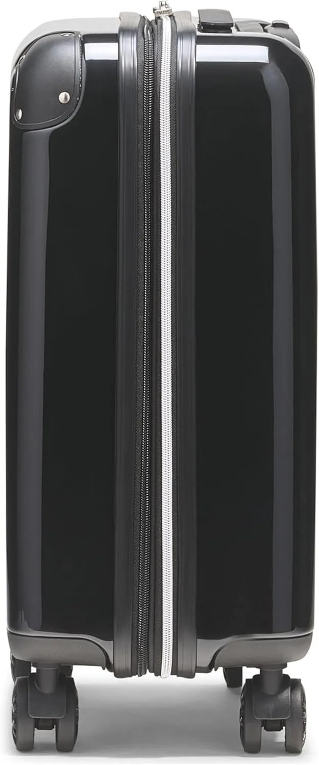 Karl Lagerfeld Paris Up in Paris Upright Hardside Suitcase, Black, Small