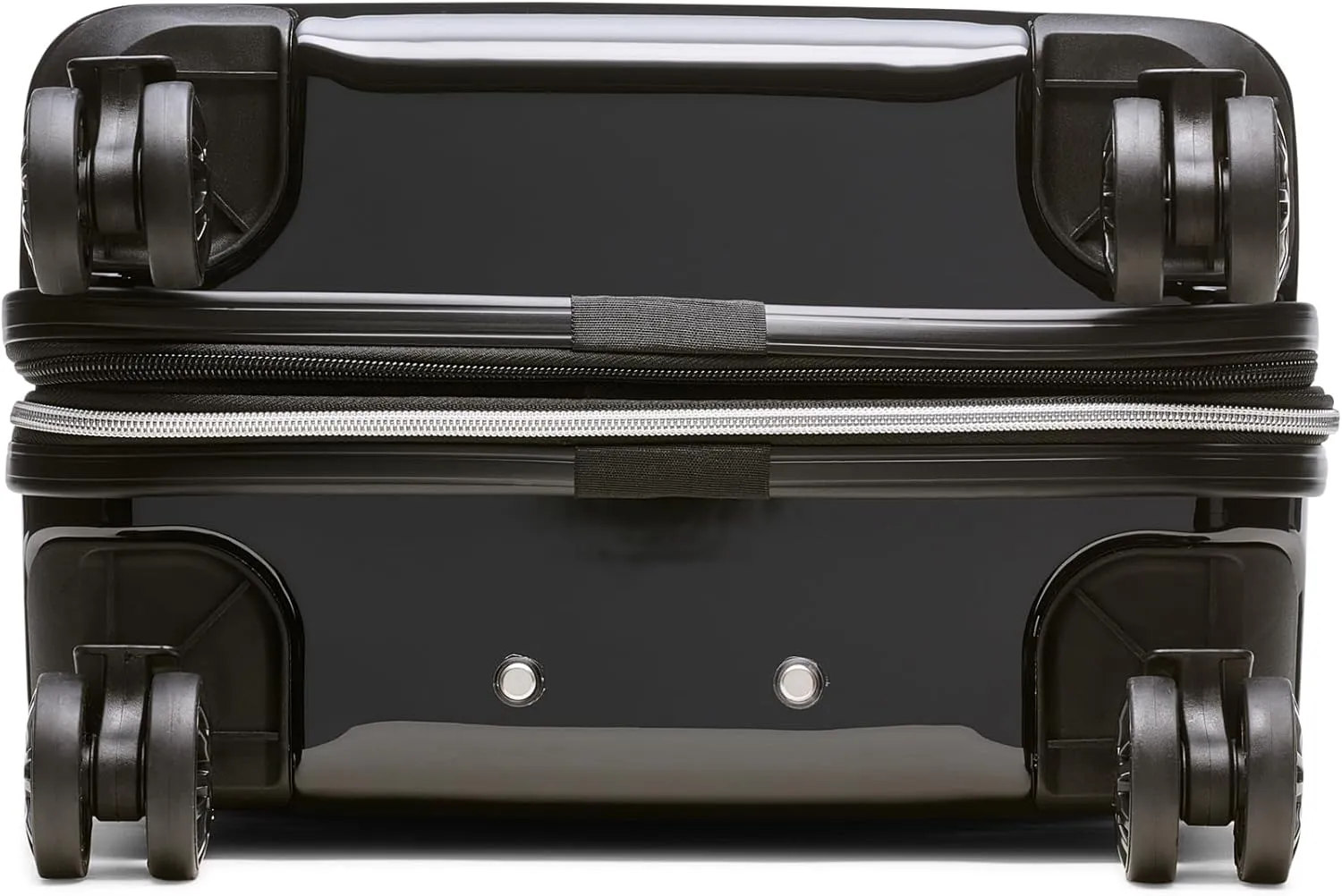 Karl Lagerfeld Paris Up in Paris Upright Hardside Suitcase, Black, Small