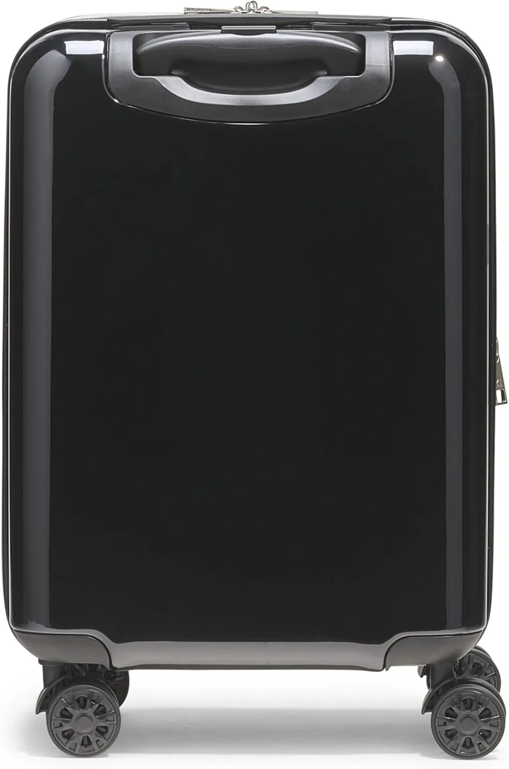 Karl Lagerfeld Paris Up in Paris Upright Hardside Suitcase, Black, Small