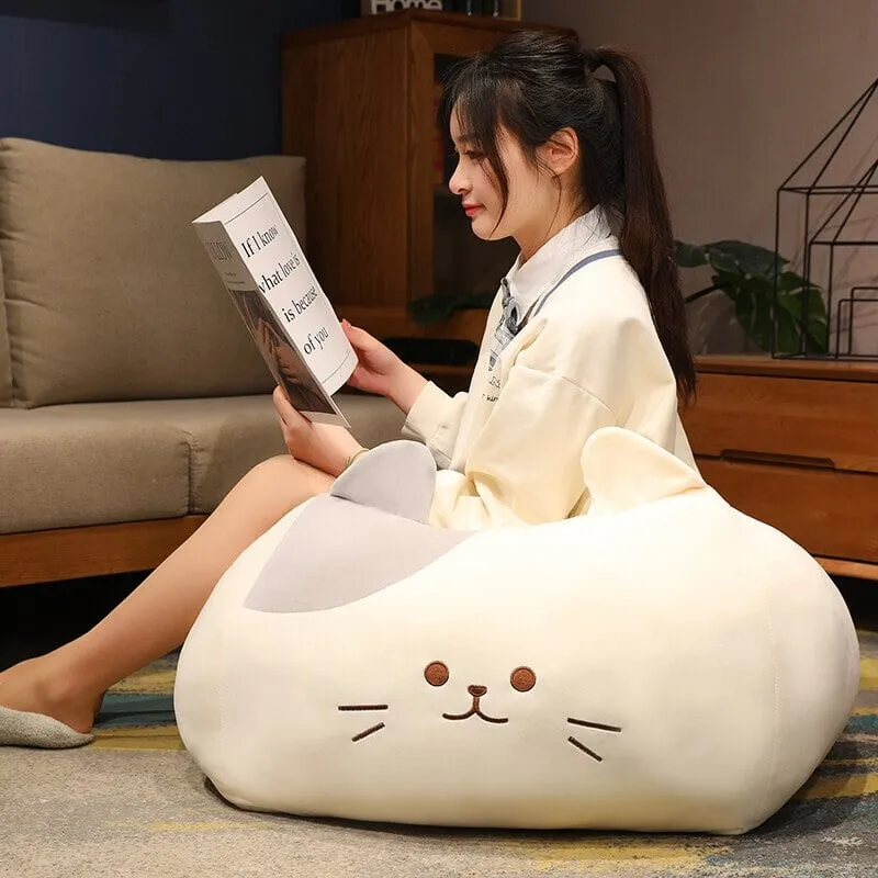 Kawaii Black White Cube Cat Plushies