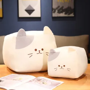 Kawaii Black White Cube Cat Plushies