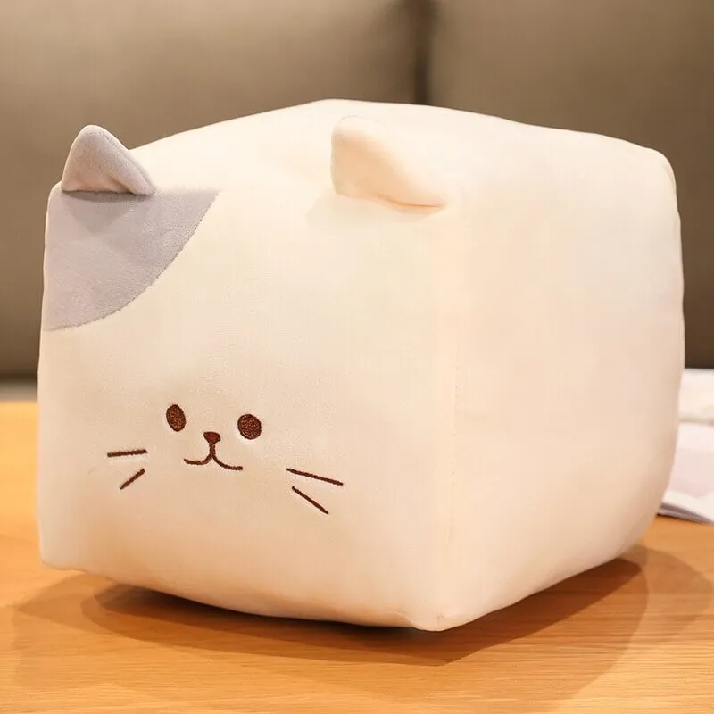 Kawaii Black White Cube Cat Plushies
