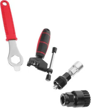 KESYOO 1Set Multi Function Bicycle Repair Tool Kit Convenient Shaft Remover Outdoor Bike Wrench Durable Tire Repair Tools Compact Design for Easy Portability