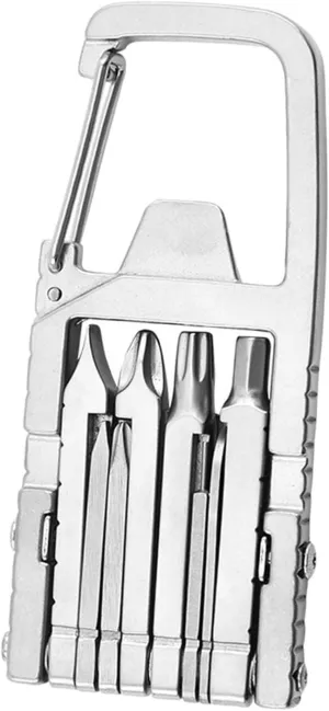 Keychain Multitool Screwdriver Foldable Practical Portable Screwdriver Mini 13 in 1 for Outdoor Fishing Survival