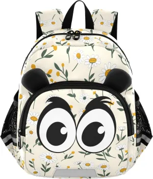 Kids Backpack for Boys Girls Toddler Bags Mini Backpacks Bookbag Cosmos Flowers Child 3-6 Preschool