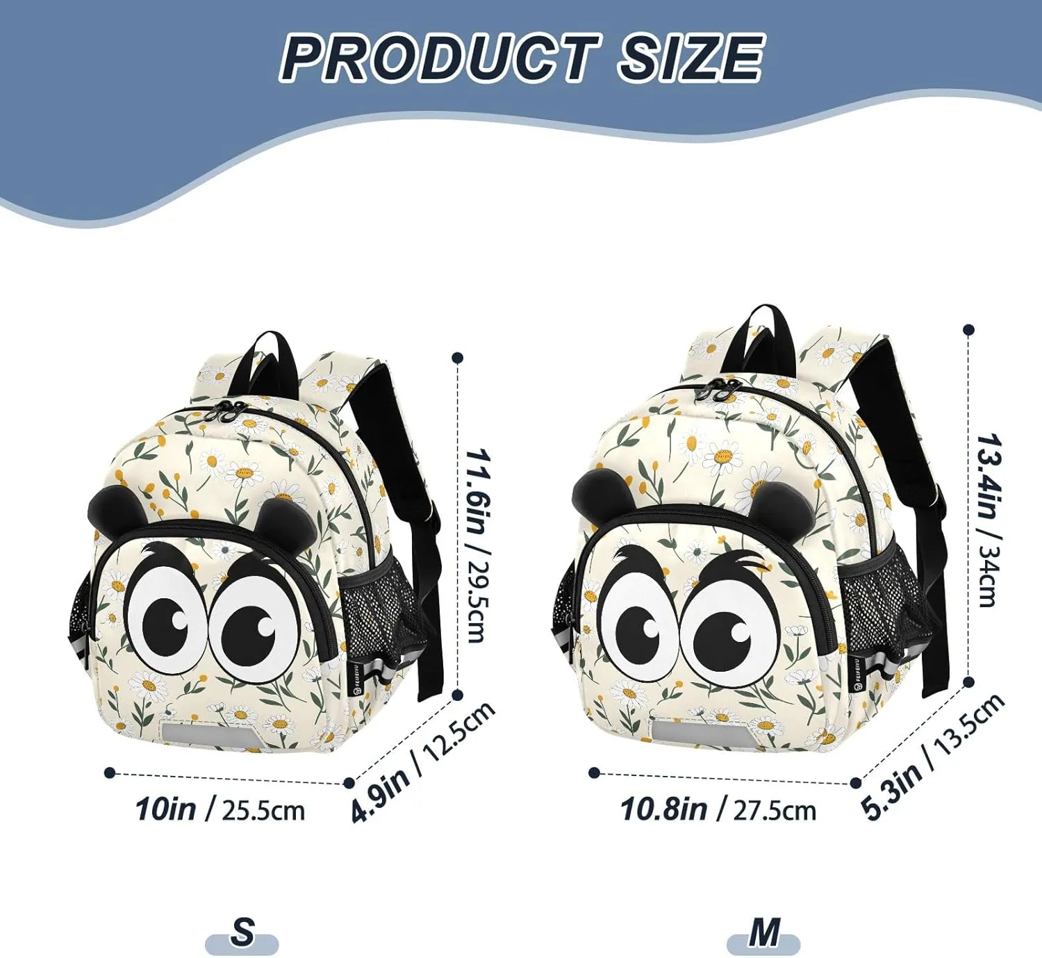 Kids Backpack for Boys Girls Toddler Bags Mini Backpacks Bookbag Cosmos Flowers Child 3-6 Preschool