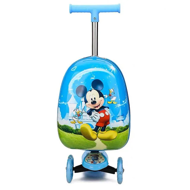 Kids scooter suitcase storage trolley case luggage