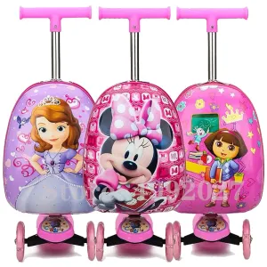 Kids scooter suitcase storage trolley case luggage
