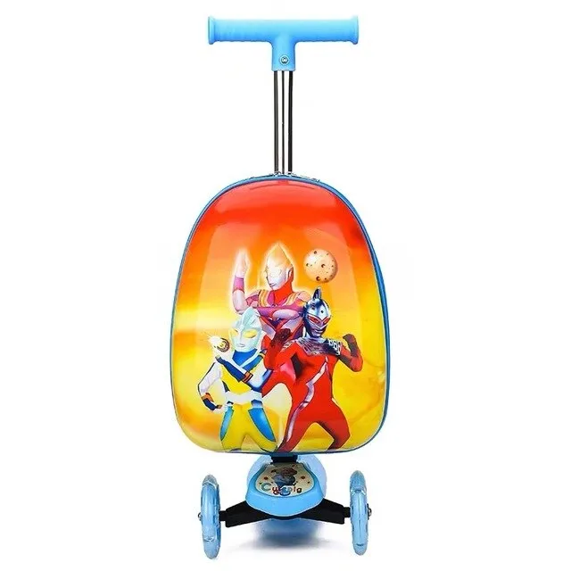 Kids scooter suitcase storage trolley case luggage