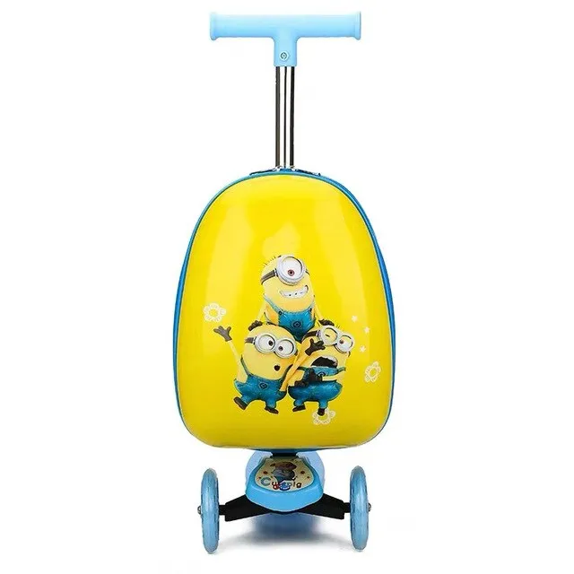 Kids scooter suitcase storage trolley case luggage