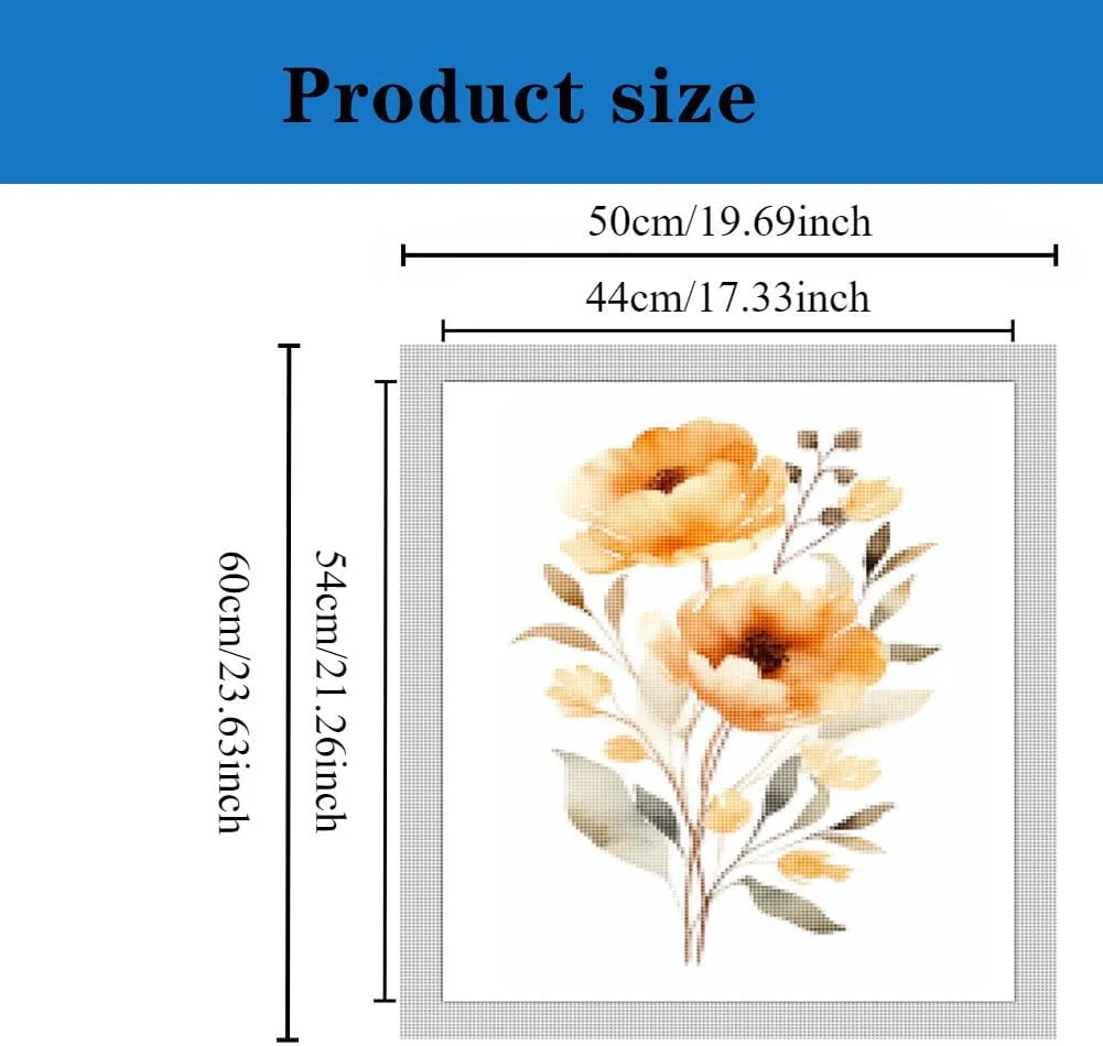 KIKKIJ Cross Stitch Kits for Adults,Embroidery Kits for Adults Stamped,Dusk with Night Sky,Nautical,Nautical Wall Decor,11CT，17.33 * 21.65 inch
