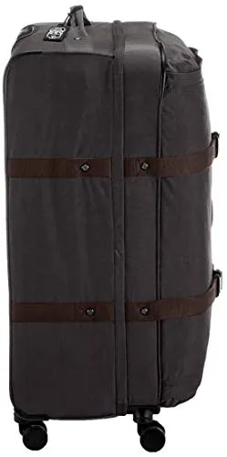 Kipling SPONTANEOUS L, Large 4-Wheeled 360° Suitcase with Elastic Straps, TSA Lock, 78 cm, 101 L, Black Noir